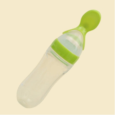 Baby Silicone Rice Paste Feeding Spoon – 90ML Soft Squeeze Bottle