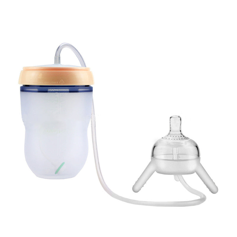 Baby Training Sippy Cup – Soft Silicone Spill-Proof Bottle