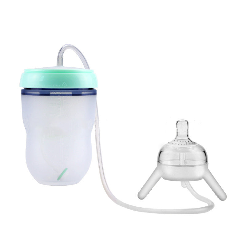 Baby Training Sippy Cup – Soft Silicone Spill-Proof Bottle
