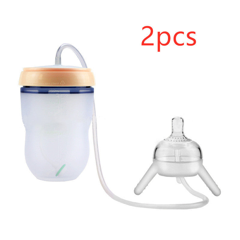 Baby Training Sippy Cup – Soft Silicone Spill-Proof Bottle