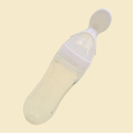 Baby Silicone Rice Paste Feeding Spoon – 90ML Soft Squeeze Bottle