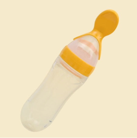 Baby Silicone Rice Paste Feeding Spoon – 90ML Soft Squeeze Bottle