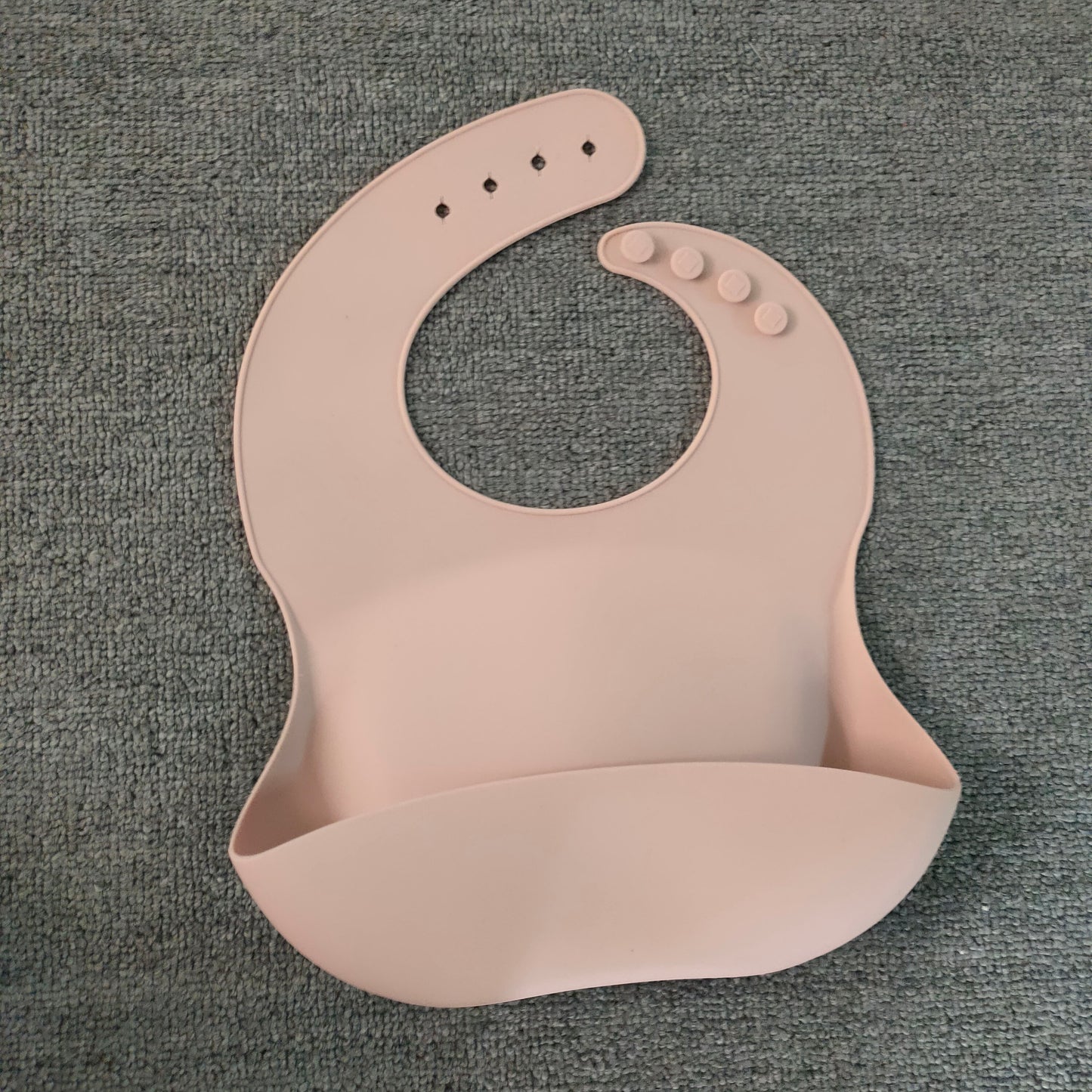 Soft Waterproof Silicone Baby Bib with Food Catcher – Adjustable Baby Feeding Bib