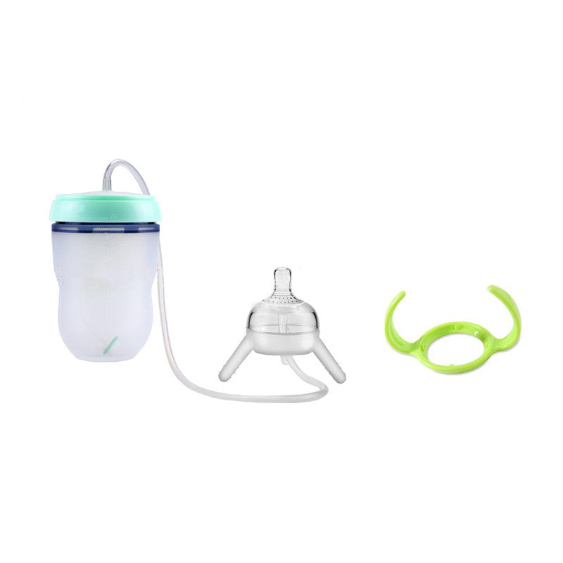 Baby Training Sippy Cup – Soft Silicone Spill-Proof Bottle