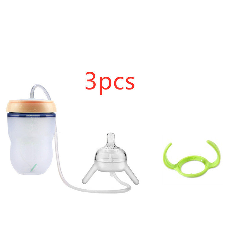 Baby Training Sippy Cup – Soft Silicone Spill-Proof Bottle