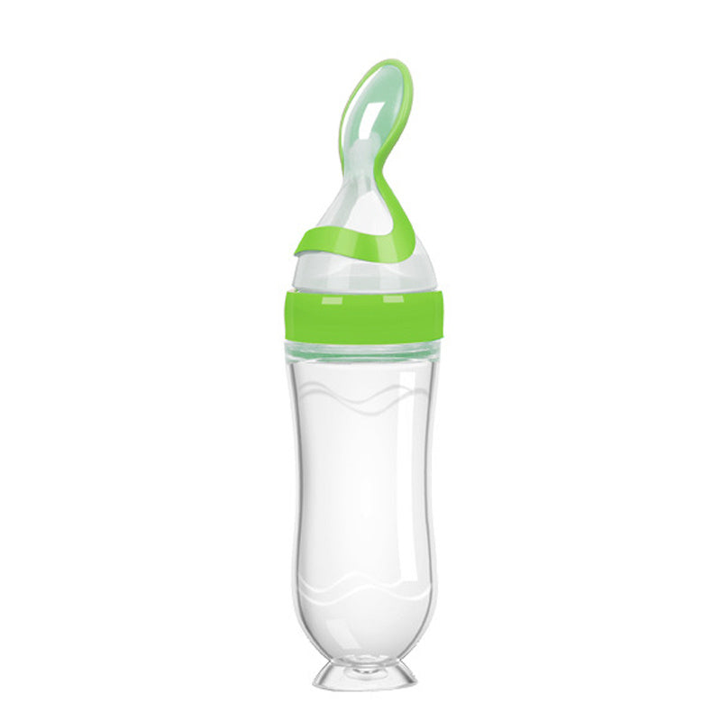 Baby Silicone Rice Paste Feeding Spoon – 90ML Soft Squeeze Bottle