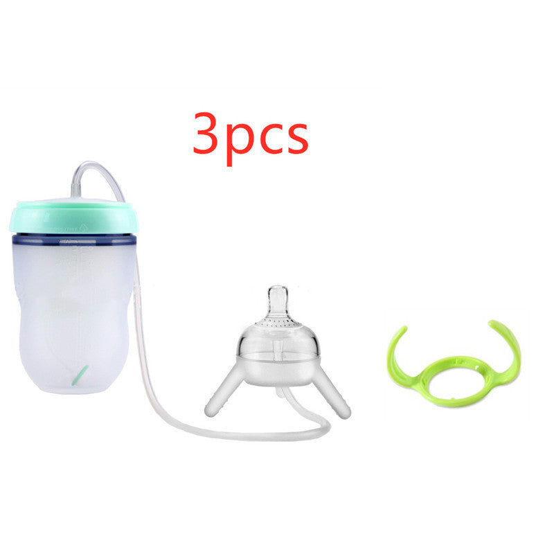 Baby Training Sippy Cup – Soft Silicone Spill-Proof Bottle