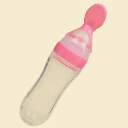 Baby Silicone Rice Paste Feeding Spoon – 90ML Soft Squeeze Bottle