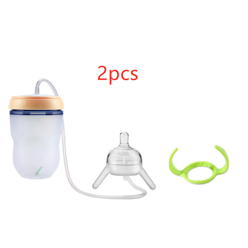Baby Training Sippy Cup – Soft Silicone Spill-Proof Bottle