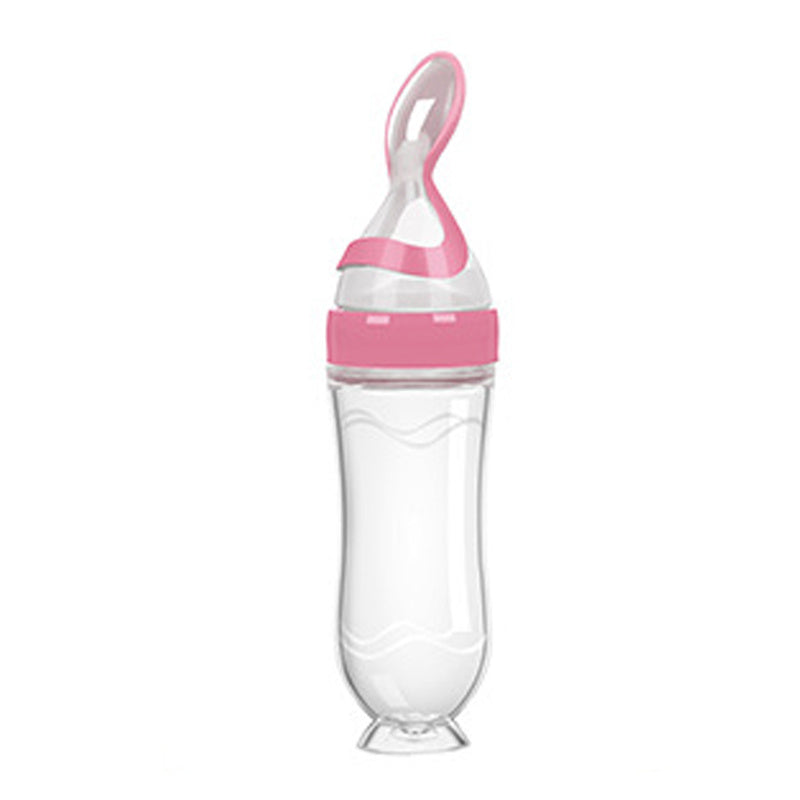 Baby Silicone Rice Paste Feeding Spoon – 90ML Soft Squeeze Bottle