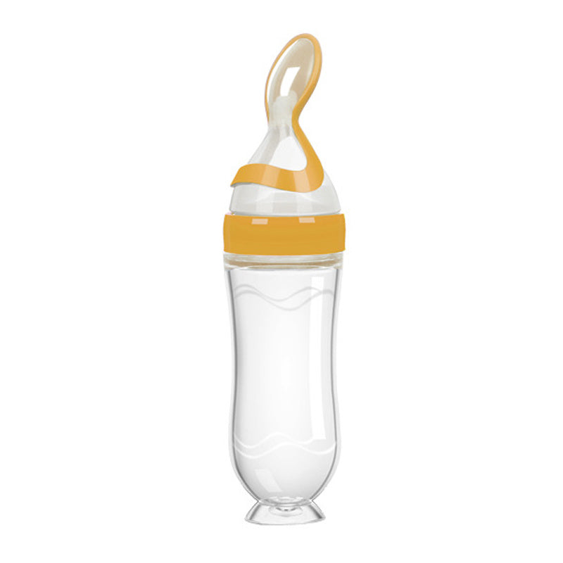 Baby Silicone Rice Paste Feeding Spoon – 90ML Soft Squeeze Bottle