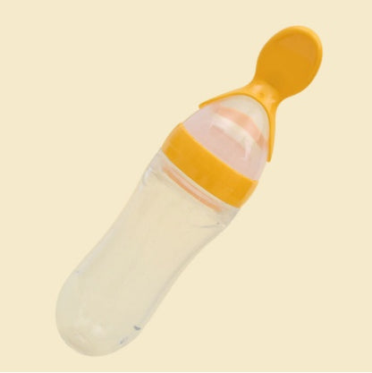Baby Silicone Rice Paste Feeding Spoon – 90ML Soft Squeeze Bottle
