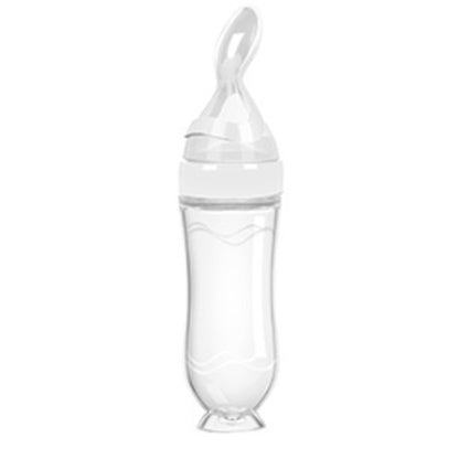 Baby Silicone Rice Paste Feeding Spoon – 90ML Soft Squeeze Bottle