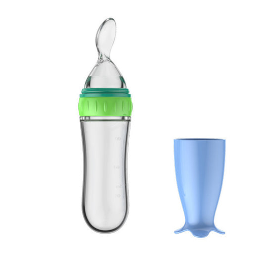 Baby Silicone Rice Paste Feeding Spoon – 90ML Soft Squeeze Bottle
